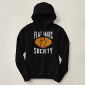 Flat Mars Society Funny Science Meme Geschenk Hoodie (Design vorne)