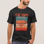 Flat Mars Society Planet Astronomie Mars T-Shirt (Vorderseite)
