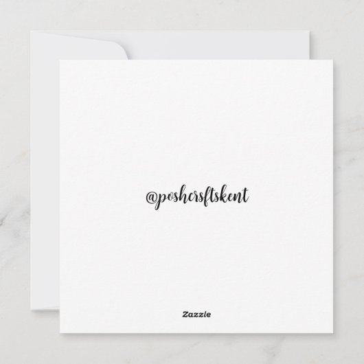 Flat Meilenstein Geburtstagskarte Feiertagskarte (Rückseite)