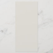 Flat Menu für Boho Wedding. Menükarte (Rückseite)