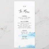Flat Menu für eine moderne Hochzeit. Menükarte (Vorderseite)