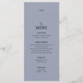 Flat Menu Hochzeit Minimalistisch modern. Menükarte (Vorderseite)