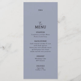 Flat Menu Hochzeit Minimalistisch modern. Menükarte