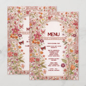 Flat Menu Menükarte (Vorne/Hinten)