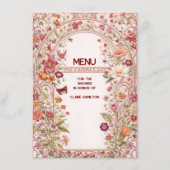 Flat Menu Menükarte (Rückseite)