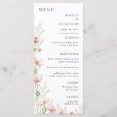 Flat Menu Minimalistisch moderne Kalligraphie, Hoc Menükarte (Vorderseite)