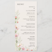 Flat Menu Minimalistisch moderne Kalligraphie, Hoc Menükarte (Vorderseite)