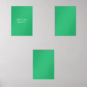 Flat Mint Green Background – Wedding Design Bilderwand Sets (Vorderseite)