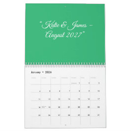 Flat Mint Green Background – Wedding Design Kalender