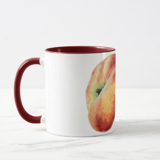 Flat-Nectarine-Tasse Tasse (Links)