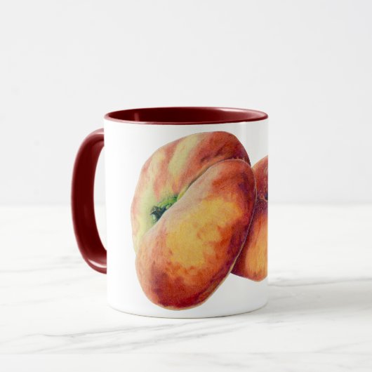 Flat-Nectarine-Tasse Tasse (Vorderseite Links)