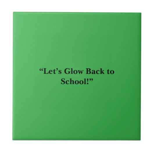 Flat Neon Green Background – School Texture Fliese (Vorderseite)