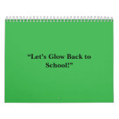 Flat Neon Green Background – School Texture Kalender (Titelbild)