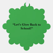 Flat Neon Green Background – School Texture Ornament Karte (Vorderseite)