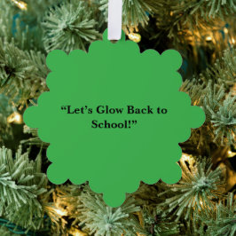 Flat Neon Green Background – School Texture Ornament Karte