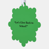 Flat Neon Green Background – School Texture Ornament Karte (Linke Ecke)