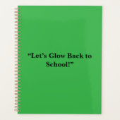 Flat Neon Green Background – School Texture Planer (Vorderseite)