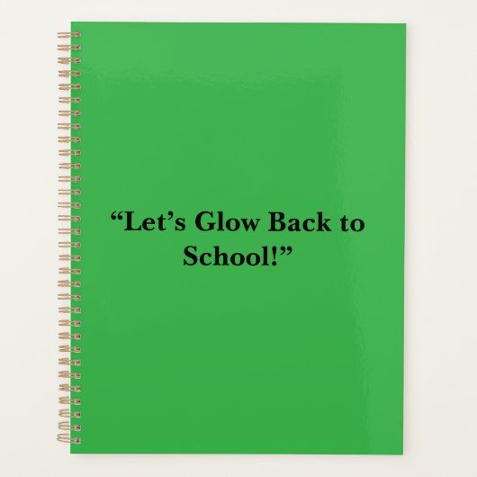 Flat Neon Green Background – School Texture Planer (Vorderseite)