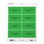 Flat Neon Green Background - Schultextur (Vorne)