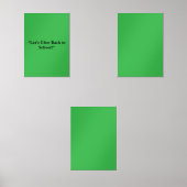 Flat Neon Green Background - Schultextur Bilderwand Sets (Vorderseite)