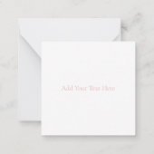 FLAT NOTE CARD : CHERRY BLOSSOM BRANCH MITTEILUNGSKARTE (Rückseite)