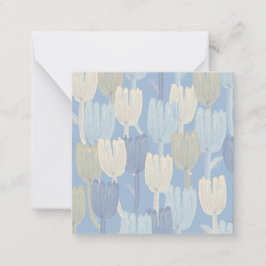 FLAT NOTE CARD : FLORAL HANDPAINING MITTEILUNGSKARTE