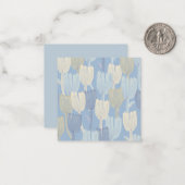 FLAT NOTE CARD : FLORAL HANDPAINING MITTEILUNGSKARTE (Vorderseite/Rückseite Beispiel)