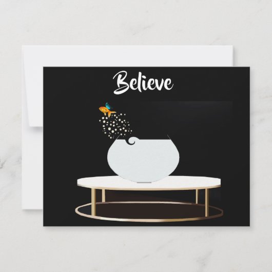 Flat Note Card glauben Mitteilungskarte (Vorderseite)