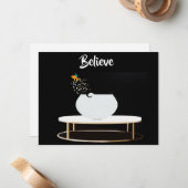Flat Note Card glauben Mitteilungskarte (Vorderseite/Rückseite Beispiel)