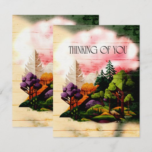 Flat Note Card Mitteilungskarte (Vorne/Hinten)