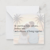 Flat Note Card Mitteilungskarte (Rückseite)