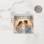 Flat Note Card Mitteilungskarte (Vorderseite/Rückseite Beispiel)