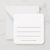 Flat Note Card Mitteilungskarte (Rückseite)