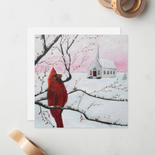 Flat Note Card Mitteilungskarte (Vorderseite/Rückseite Beispiel)