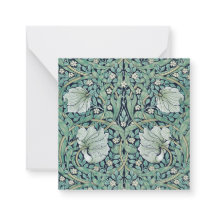 FLAT NOTE CARD : WILLIAM MORRIS : PIMPERNEL