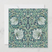 FLAT NOTE CARD : WILLIAM MORRIS : PIMPERNEL MITTEILUNGSKARTE (Vorderseite)