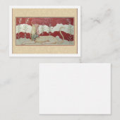Flat Note Card with Minoan Grifon Mitteilungskarte (Vorne/Hinten)