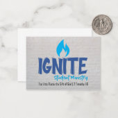 Flat-Note-Karte zünden Mitteilungskarte (Vorderseite/Rückseite Beispiel)