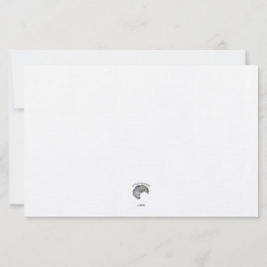 Flat Notecard, Extravagantes Öl Briefpapier (Rückseite)