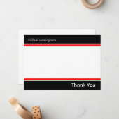 Flat Notecard mit Name Mitteilungskarte (Vorderseite/Rückseite Beispiel)