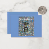 Flat Notecard mit Tierschutzmeldung Mitteilungskarte (Vorderseite/Rückseite Beispiel)