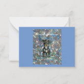 Flat Notecard mit Tierschutzmeldung Mitteilungskarte (Vorderseite)