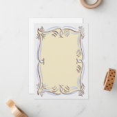 flat notecard mitteilungskarte (Vorderseite/Rückseite Beispiel)