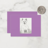 Flat Notecard Mitteilungskarte (Vorderseite/Rückseite Beispiel)