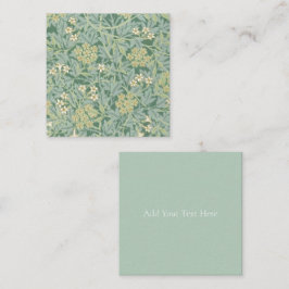 FLAT NOTECARD : WILLIAM MORRIS ; JASMINE MITTEILUNGSKARTE