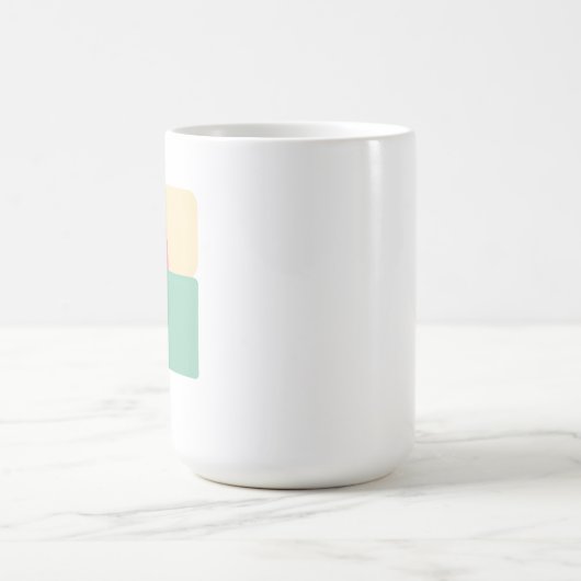 Flat Pastel Shapes Kaffeetasse (Mittel)