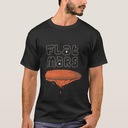 Flat planet Mars's lustige Pullover Hoodie (Vorderseite)