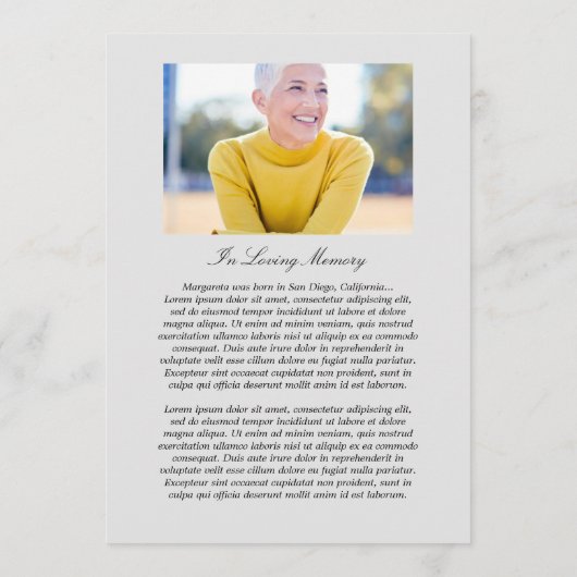 Flat Program für klassische Fotos Programm (Rückseite)