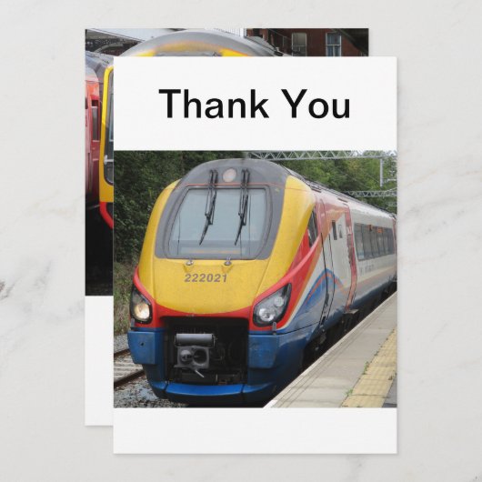 Flat Regional- und Intercity-Zug dank Karte (Vorne/Hinten)