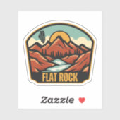 Flat Rock, Illinois Aufkleber (Blatt)